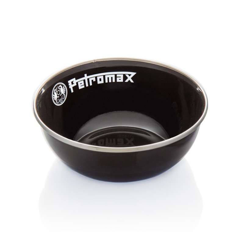 Petromax Emaille Schalen 2er Set schwarz 600 ml - Perfekt für Camping & Outdoor