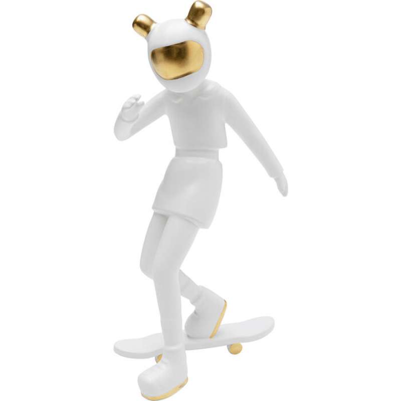 KARE Design Deko Figur Skating Astronaut Weiß 33cm 54370