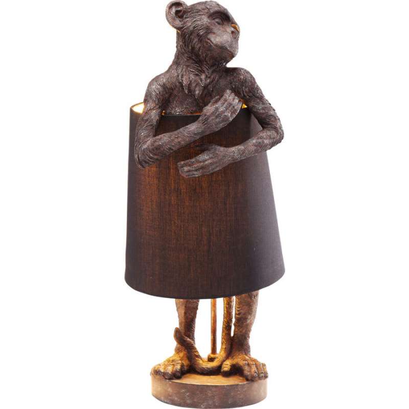 KARE Design Tischleuchte Animal Monkey Braun 56cm 61601