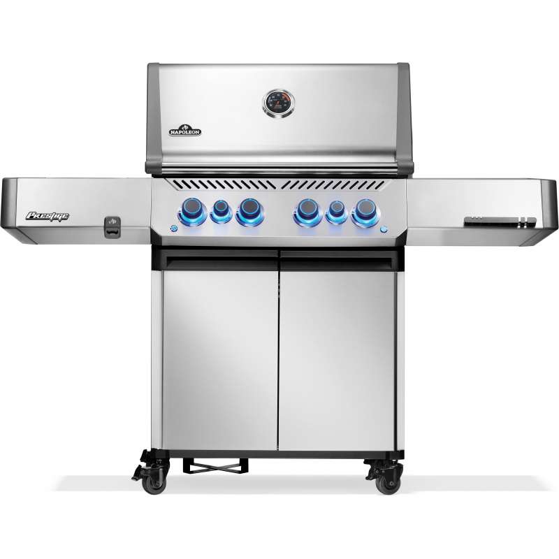 Napoleon Prestige 500 Edelstahl Gasgrill mit SIZZLE ZONE & Heckbrenner P500VRSIBPSS-DE