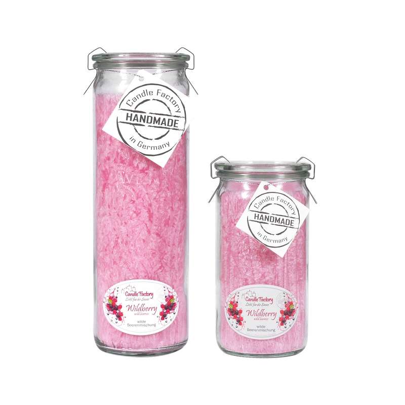 Candle Factory Kerzen-Set Wildberry Big + Mini Jumbo Duftkerze Dekokerze