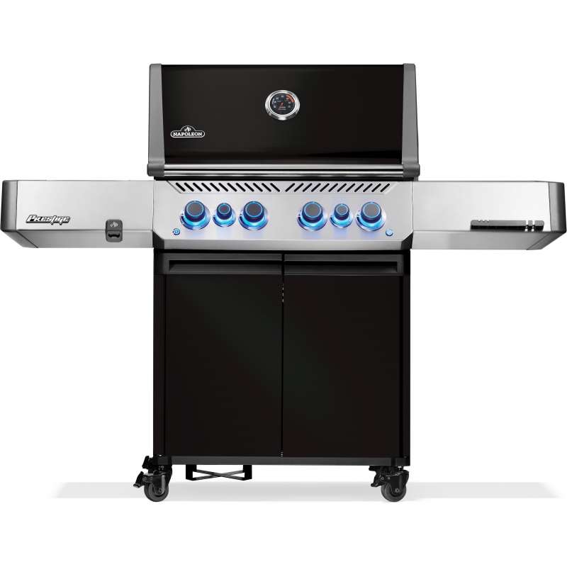 Napoleon Prestige 500 Schwarz Gasgrill mit SIZZLE ZONE & Heckbrenner P500VRSIBPK-DE