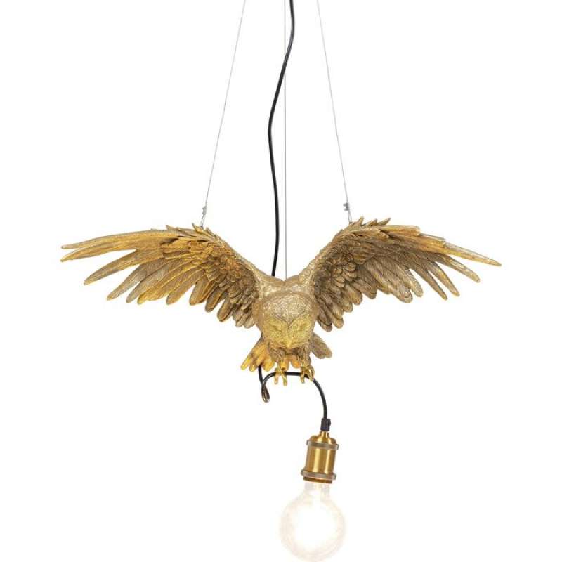 KARE Design Hängeleuchte Animal Owl Gold 60cm 52292