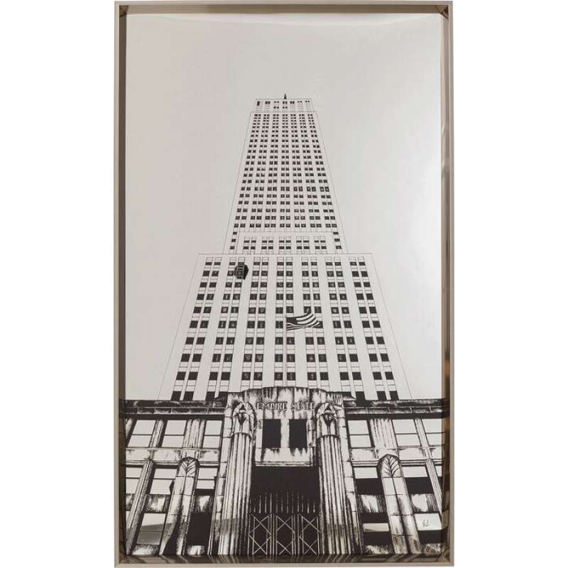 KARE Design Gerahmtes Bild Empire State Mirror 77x130cm 55869