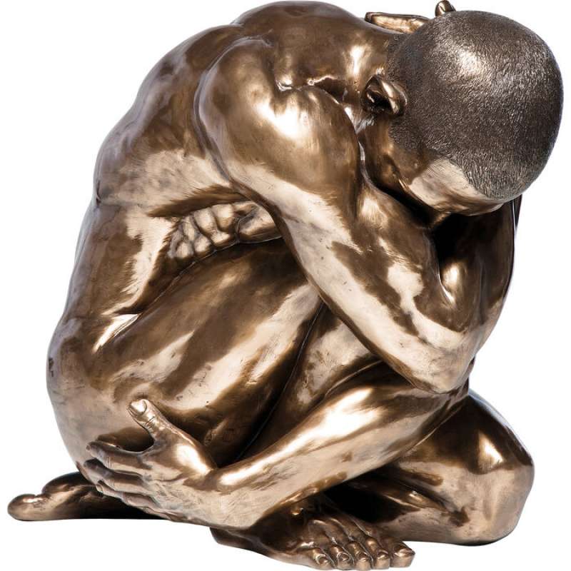 KARE Design Deko Figur Nude Man Hug Bronze 54cm 34731