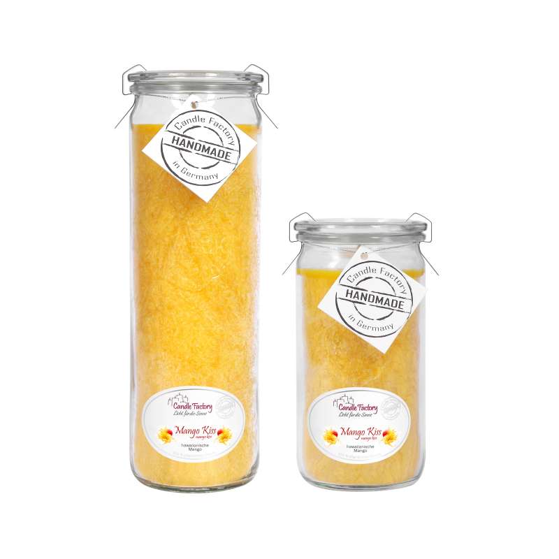 Candle Factory Kerzen-Set Mango Kiss Big + Mini Jumbo Duftkerze Dekokerze