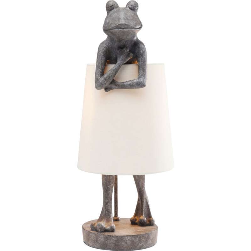 KARE Design Tischleuchte Animal Frog Grau 58cm 61600