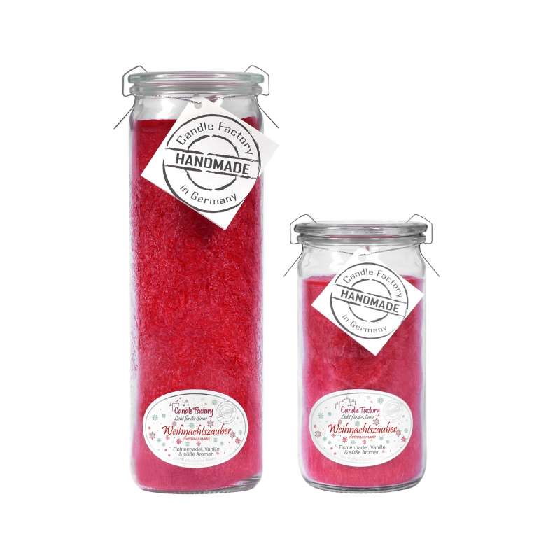 Candle Factory Kerzen-Set Weihnachtszauber Big + Mini Jumbo Duftkerze Dekokerze