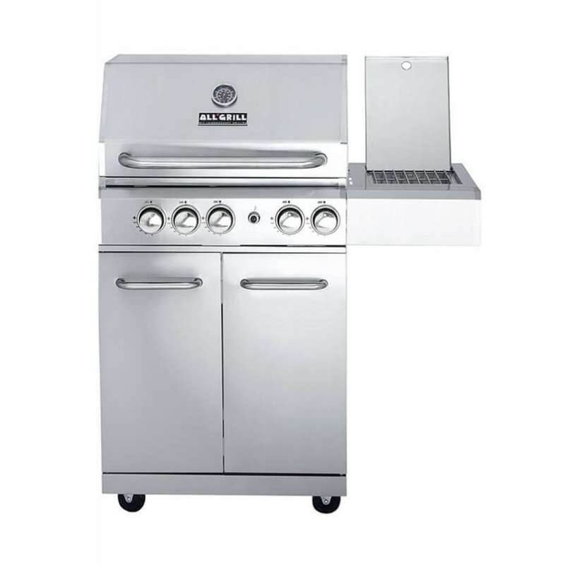 ALLGRILL Gasgrill ALLROUNDER M Modular Grundmodell 3 Brenner, Seitenkocher, Backburner 100303