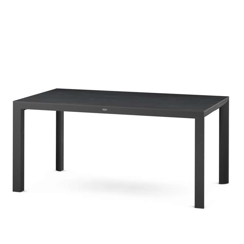 Silva Dining Tisch 160x90 cm matt anthrazit / HPL ferro Gestell Aluminium, HPL ferro